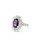Rings Double Halo Split Shank 1.04ctw Round Diamonds 4.83ct Pink Unheated Sapphire PLAT 17mm Sz6.5 9.7g 225100126