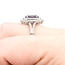 Rings Double Halo Split Shank 1.04ctw Round Diamonds 4.83ct Pink Unheated Sapphire PLAT 17mm Sz6.5 9.7g 225100126