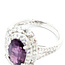 Rings Double Halo Split Shank 1.04ctw Round Diamonds 4.83ct Pink Unheated Sapphire PLAT 17mm Sz6.5 9.7g 225100126