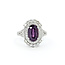 Rings Double Halo Split Shank 1.04ctw Round Diamonds 4.83ct Pink Unheated Sapphire PLAT 17mm Sz6.5 9.7g 225100126
