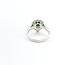 Rings Double Halo Tear Drop 0.37ctw Round & Baguette Diamonds 1.15ct Green Garnet PLAT 14x11mm Sz6.5 4.8g 225100128