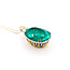 Necklace Halo 0.77ctw Round Diamonds 37.2ct Colombian Emerald 18kw 1.5x.85" 18" 23.7g 225100113
