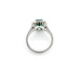 Rings Halo Milgrain 0.74ctw Round Diamonds 3ct Emerald PLAT 16x13mm Sz7 11g 225100119