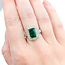Rings Halo Milgrain 0.74ctw Round Diamonds 3ct Emerald PLAT 16x13mm Sz7 11g 225100119