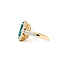Rings Halo Milgrain 0.85ctw Round Diamonds 8.17ct Brazilian Emerald PLAT 19x17mm Sz7.25 11.3g 225100125