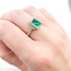 Rings Halo 0.47ctw Round Diamonds 1.14ct Emerald PLAT 11x9mm Sz7 5.4g 225100127