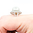 Rings Cocktail Milgrain 0.93ctw Round Diamonds 12mm South Sea Pearl PLAT 20mm Sz6.75 11.8g 225100118