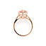 Ring Solitiare .03ctw Round Diamonds 5.25ct Morganite 14kr 18mm Sz7 3.82g 225100023