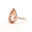 Ring Solitiare .03ctw Round Diamonds 5.25ct Morganite 14kr 18mm Sz7 3.82g 225100023