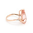 Ring Solitiare .03ctw Round Diamonds 5.25ct Morganite 14kr 18mm Sz7 3.82g 225100023