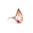 Ring Solitiare .03ctw Round Diamonds 5.25ct Morganite 14kr 18mm Sz7 3.82g 225100023