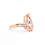 Ring Solitiare .03ctw Round Diamonds 5.25ct Morganite 14kr 18mm Sz7 3.82g 225100023