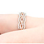 Ring Twisted .65ctw Round Pink/White Diamonds 14kr 6.5mm Sz8 4.1g 225100015