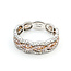 Ring Twisted .65ctw Round Pink/White Diamonds 14kr 6.5mm Sz8 4.1g 225100015