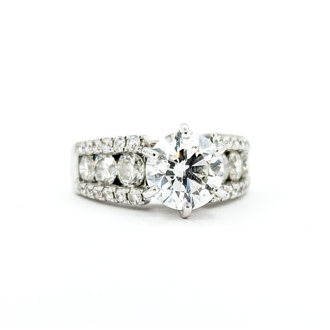 Ring 2.02ct Round Labgrown Diamond 1.59ctw Labgrown Diamonds 14kw 7mm Sz6 8.66g 225090047