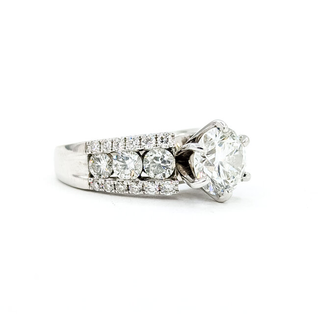 Ring 2.02ct Round Labgrown Diamond 1.59ctw Labgrown Diamonds 14kw 7mm Sz6 8.66g 225090047