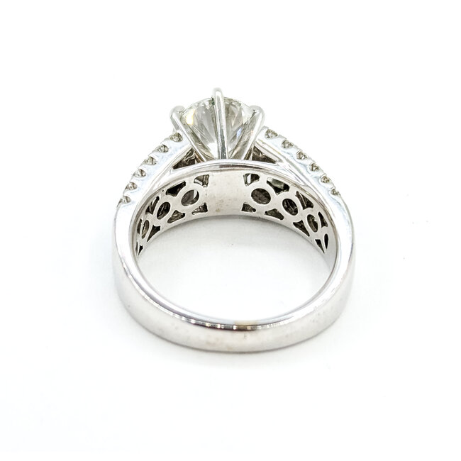 Ring 2.02ct Round Labgrown Diamond 1.59ctw Labgrown Diamonds 14kw 7mm Sz6 8.66g 225090047