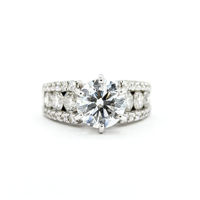 Ring 2.02ct Round Labgrown Diamond 1.59ctw Labgrown Diamonds 14kw 7mm Sz6 8.66g 225090047