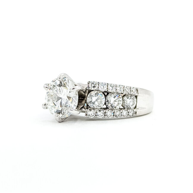 Ring 2.02ct Round Labgrown Diamond 1.59ctw Labgrown Diamonds 14kw 7mm Sz6 8.66g 225090047