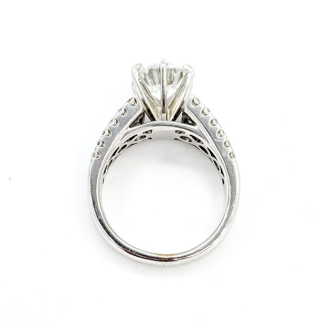 Ring 2.02ct Round Labgrown Diamond 1.59ctw Labgrown Diamonds 14kw 7mm Sz6 8.66g 225090047