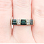 Ring Alternating .24ctw Round Diamonds .72ctw Tourmaline 14ky 5.15mm Sz9 4.06g 225100027