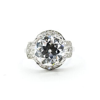 Ring Mid-Century 4.03ct Lab Grown Diamond D VVS2 IGI: LG671416241 .50ctw Diamonds 900pt 4.33g 125100027