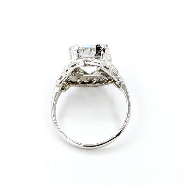 Ring Mid-Century 4.03ct Lab Grown Diamond D VVS2 IGI: LG671416241 .50ctw Diamonds 900pt 4.33g 125100027