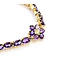 Bracelet Tennis Floral 8.8ctw Purple Amethyst .30ctw Green Peridot 14ky 10mm 7" 10.16g 125100032