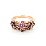 Ring Floral 1.65ctw Pink Tourmaline 14kr 10mm Sz8 5.37g 225100028