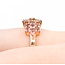 Ring Floral 1.65ctw Pink Tourmaline 14kr 10mm Sz8 5.37g 225100028