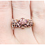 Ring Floral 1.65ctw Pink Tourmaline 14kr 10mm Sz8 5.37g 225100028