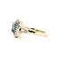 Ring Double Halo .44ctw Round Diamonds 1.15ct Zircon 14ky 12.4mm Sz8 4.34g 225100033