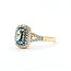 Ring Double Halo .44ctw Round Diamonds 1.15ct Zircon 14ky 12.4mm Sz8 4.34g 225100033