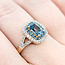 Ring Double Halo .44ctw Round Diamonds 1.15ct Zircon 14ky 12.4mm Sz8 4.34g 225100033
