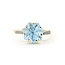 Ring Fantasy .05ctw Round Diamonds 3ct Topaz 14ky 10.15mm Sz8.25 3.2g 225100036