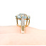 Ring Fantasy .05ctw Round Diamonds 3ct Topaz 14ky 10.15mm Sz8.25 3.2g 225100036