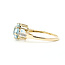 Ring Fantasy .05ctw Round Diamonds 3ct Topaz 14ky 10.15mm Sz8.25 3.2g 225100036