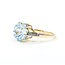 Ring Fantasy .05ctw Round Diamonds 3ct Topaz 14ky 10.15mm Sz8.25 3.2g 225100036