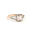 Ring .12ctw Round Diamonds 1ct Morganite 14kr 7.9mm Sz8 2.7g 225100024