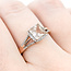 Ring .12ctw Round Diamonds 1ct Morganite 14kr 7.9mm Sz8 2.7g 225100024