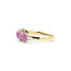 Ring  .05ctw Round Diamonds 1.66ctw Pink Sapphire 14ky 6.75mm Sz8 3.02g 225100040