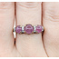 Ring  .05ctw Round Diamonds 1.66ctw Pink Sapphire 14ky 6.75mm Sz8 3.02g 225100040