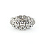 Ring Cluster .82ctw Round Diamonds 14kw 11.5mm Sz8.25 6.17g 225100050