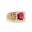 Ring Nugget 2.25ct Synthetic Ruby 10ky 12.4mm Sz9 10.09g 225100052