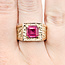 Ring Nugget 2.25ct Synthetic Ruby 10ky 12.4mm Sz9 10.09g 225100052