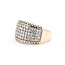 Ring Pave .50ctw Round Diamonds 14kr 11.85mm Sz7 4.8g 225100013