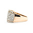 Ring Pave .50ctw Round Diamonds 14kr 11.85mm Sz7 4.8g 225100013