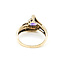 Ring Wave 0.03ctw Round Diamonds .90ct Purple Amethyst 10ky 11.5mm Sz5 2.57g 225100056