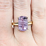Ring Fantasy 7ct Amethyst 14ky 14mm Sz9 3.92g 225100032