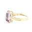 Ring Fantasy 7ct Amethyst 14ky 14mm Sz9 3.92g 225100032